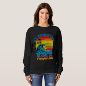 St Augustine Florida Retro Throwback Surf & Beach  Sweatshirt (Vorne ganz)
