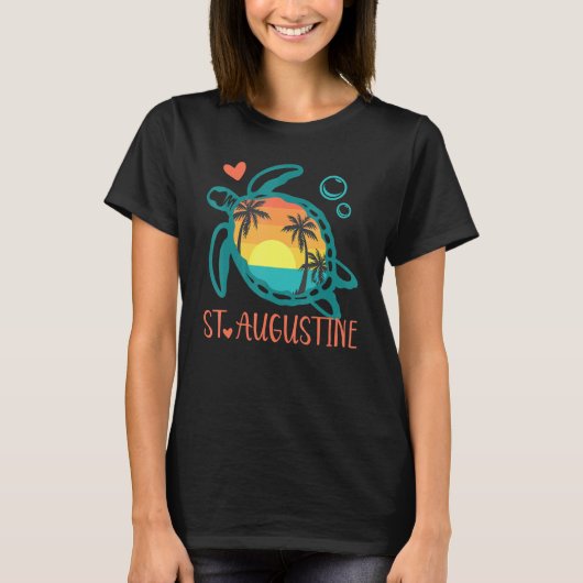 St Augustine Florida Sea Turtle T-Shirt (Vorderseite)