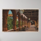 St. Augustine, Florida - Sicht auf das Hotel Ponce Poster (Vorne)