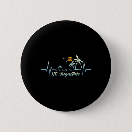 St. Augustine Florida Souvenir Frühjahr Break St. Button (Vorderseite)