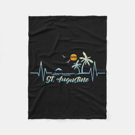 St. Augustine Florida Souvenir Frühjahr Break St. Fleecedecke (Vorderseite)