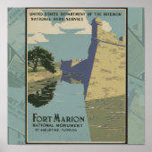 St. Augustine Florida Spanisches Fort Poster (Vorne)