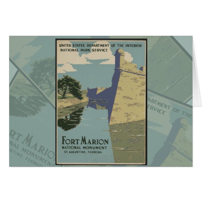 St. Augustine Florida Spanisches Fort Poster (Vorderseite (Horizontal))