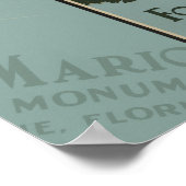 St. Augustine Florida Spanisches Fort Poster (Ecke)