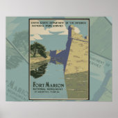 St. Augustine Florida Spanisches Fort Poster (Vorne)