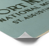 St. Augustine Florida Spanisches Fort Poster (Ecke)