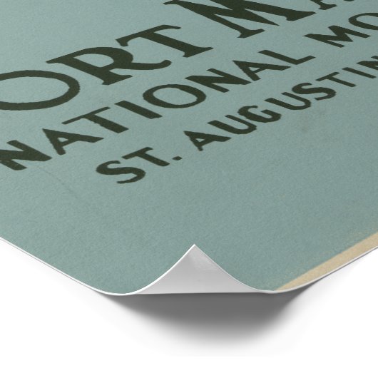 St. Augustine Florida Spanisches Fort Poster (Ecke)