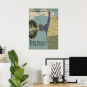 St. Augustine Florida Spanisches Fort Poster (Heimbüro)