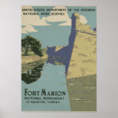 St. Augustine Florida Spanisches Fort Poster (Vorne)