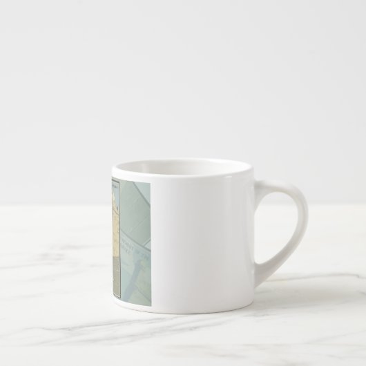 St. Augustine Florida Spanisches Fort Poster Espressotasse (Rechts)