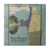 St. Augustine Florida Spanisches Fort Poster Fliese (Vorderseite)