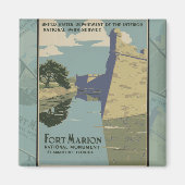 St. Augustine Florida Spanisches Fort Poster Magnet (Vorne)