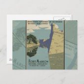 St. Augustine Florida Spanisches Fort Poster Postkarte (Vorne/Hinten)