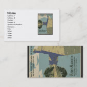 St. Augustine Florida Spanisches Fort Poster Visitenkarte (Vorne/Hinten)