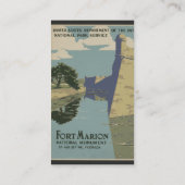 St. Augustine Florida Spanisches Fort Poster Visitenkarte (Rückseite)