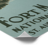 St. Augustine Florida Spanish Fort Marion Poster (Ecke)