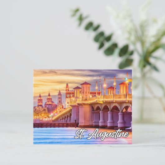 St. Augustine, Florida, USA Postkarte (Stehend Vorderseite)