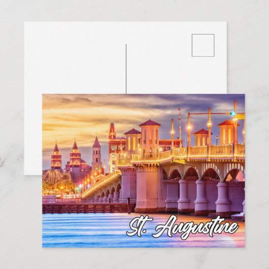 St. Augustine, Florida, USA Postkarte (Vorne/Hinten)