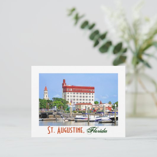 St. Augustine, Florida, USA Postkarte (Stehend Vorderseite)