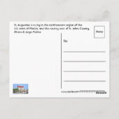 St. Augustine, Florida, USA Postkarte (Rückseite)