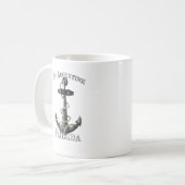 St. Augustine Florida Vacation Nautical Anchor Sai Kaffeetasse (Vorderseite Links)