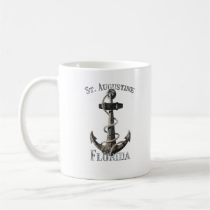 St. Augustine Florida Vacation Nautical Anchor Sai Kaffeetasse