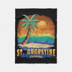 St. Augustine Florida Vintag Distressive Souvenir Fleecedecke