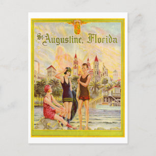 St. Augustine Florida Vintage-Illustration aus den Postkarte