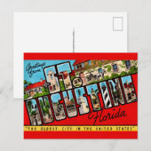 St. Augustine Florida Vintage Postkarte (Vorne/Hinten)