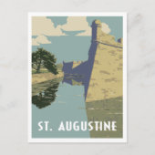 St. Augustine Florida Vintage Postkarte (Vorderseite)