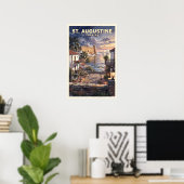 St. Augustine Florida Vintage Reise Poster (Heimbüro)