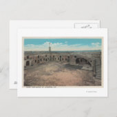 St. Augustine, Florida - Vogelauge von Ft. Mario Postkarte (Vorne/Hinten)