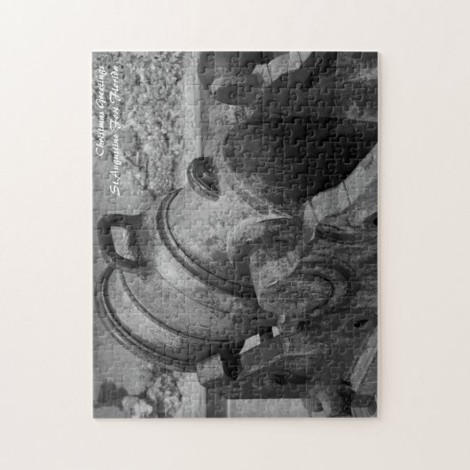 St. Augustine Fort Florida.Weihnachtsgrüße Puzzle (Vertikal)