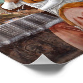 St. Augustine In His Cell 1480 By Sandro Botticell Poster (Ecke)