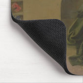 St Augustine in seiner Studie (Predella des Barbad Mousepad (Ecke)