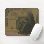 St Augustine in seiner Studie (Predella des Barbad Mousepad (Mit Mouse)