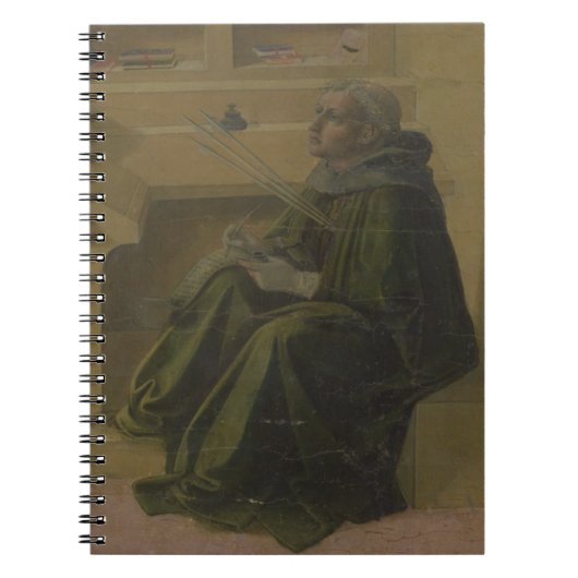 St Augustine in seiner Studie (Predella des Barbad Notizblock (Vorderseite)