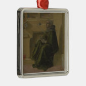 St Augustine in seiner Studie (Predella des Barbad Silbernes Ornament (Rechts)
