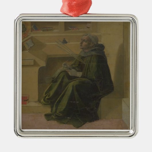 St Augustine in seiner Studie (Predella des Barbad Silbernes Ornament (Vorne)