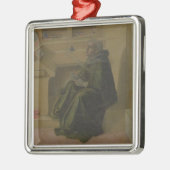 St Augustine in seiner Studie (Predella des Barbad Silbernes Ornament (Links)