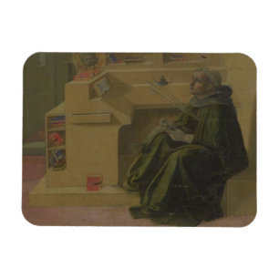 St. Augustine in seiner Studie (Predella of the Ba Magnet