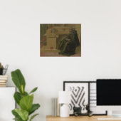 St. Augustine in seiner Studie (Predella of the Ba Poster (Heimbüro)