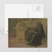 St. Augustine in seiner Studie (Predella of the Ba Postkarte (Vorne/Hinten)