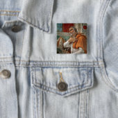 St Augustine in seiner Zelle, c.1480 Button (Beispiel)