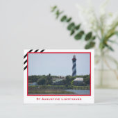 St Augustine Leuchtturm Florida Fotografisch Postkarte (Stehend Vorderseite)