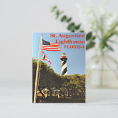St. Augustine Leuchtturm, Florida Postcard Postkarte (Stehend Vorderseite)