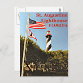 St. Augustine Leuchtturm, Florida Postcard Postkarte (Vorne/Hinten)