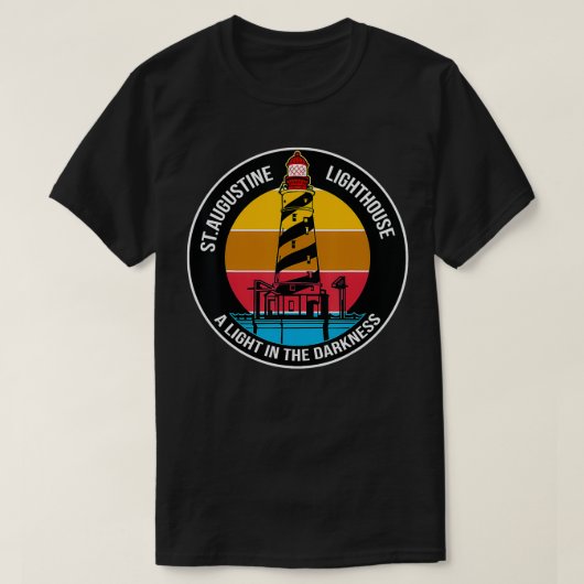 St. Augustine Leuchtturm Licht in die Dunkelheit F T-Shirt (Design vorne)