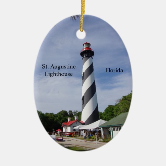 St. Augustine Leuchtturm-Ornament Keramik Ornament (Vorne)