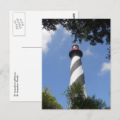 St. Augustine Leuchtturm, St. Augustine, Florida 1 Postkarte (Vorne/Hinten)